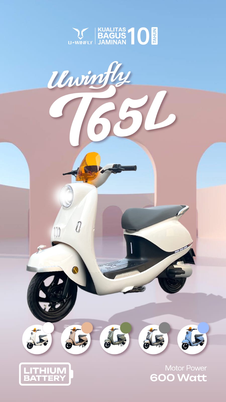 Jual Sepeda listrik U-Winfly tipe T65L Murah - Ar-Rahman E-Bike Bondowoso