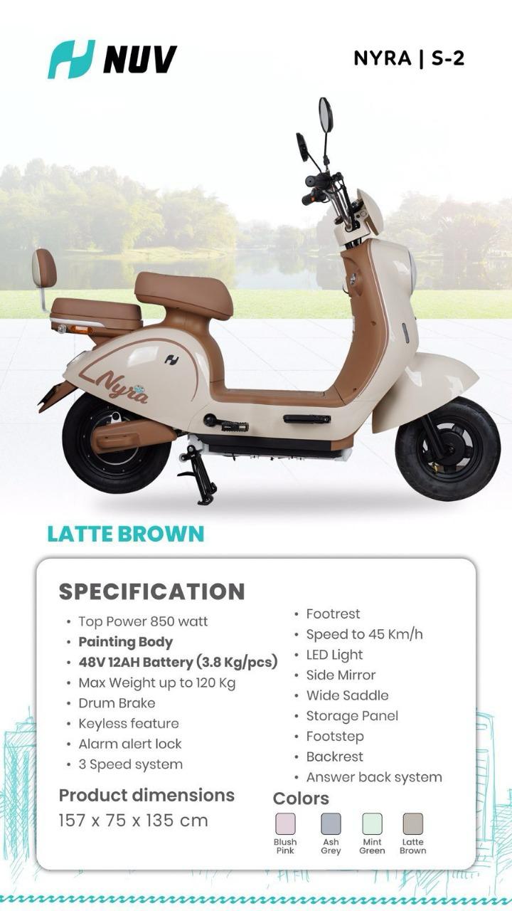 Jual Sepeda Listrik NUV NYRA S-2 Murah - Ar-Rahman E-Bike Bondowoso