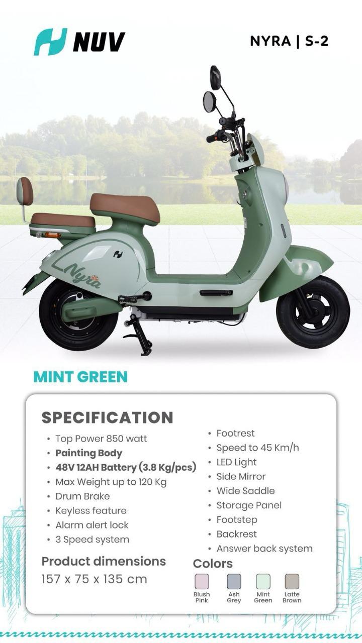 Jual Sepeda Listrik NUV NYRA S-2 Murah - Ar-Rahman E-Bike Bondowoso