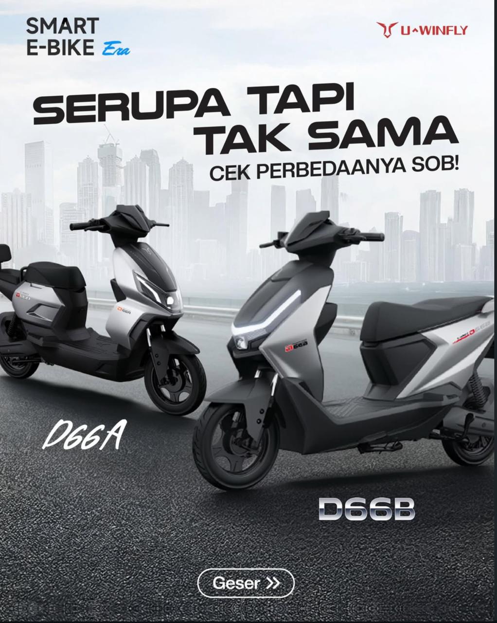 Jual Sepeda Listrik Uwinfly D66A Murah - Ar-Rahman E-Bike Bondowoso