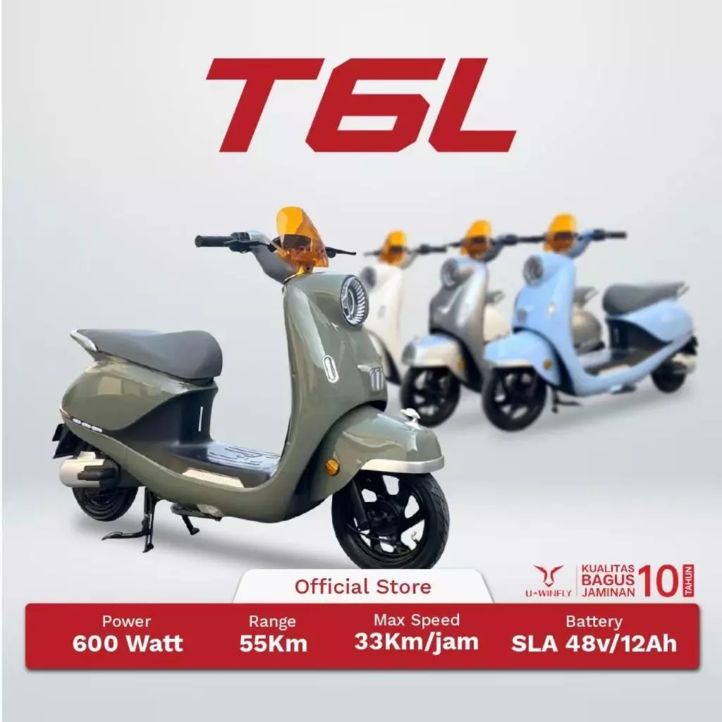 Jual Sepeda listrik U-Winfly tipe T65L Murah - Ar-Rahman E-Bike Bondowoso