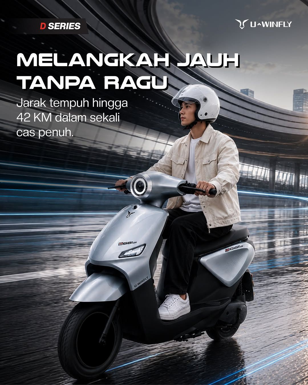Jual Sepeda listrik U-Winfly tipe D66I Murah - Ar-Rahman E-Bike Bondowoso