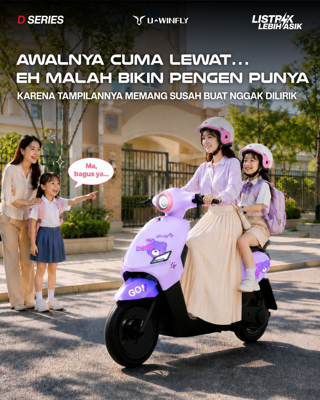 Jual UWINFLY D66I 01 STYLE Murah - Ar-Rahman E-Bike Bondowoso