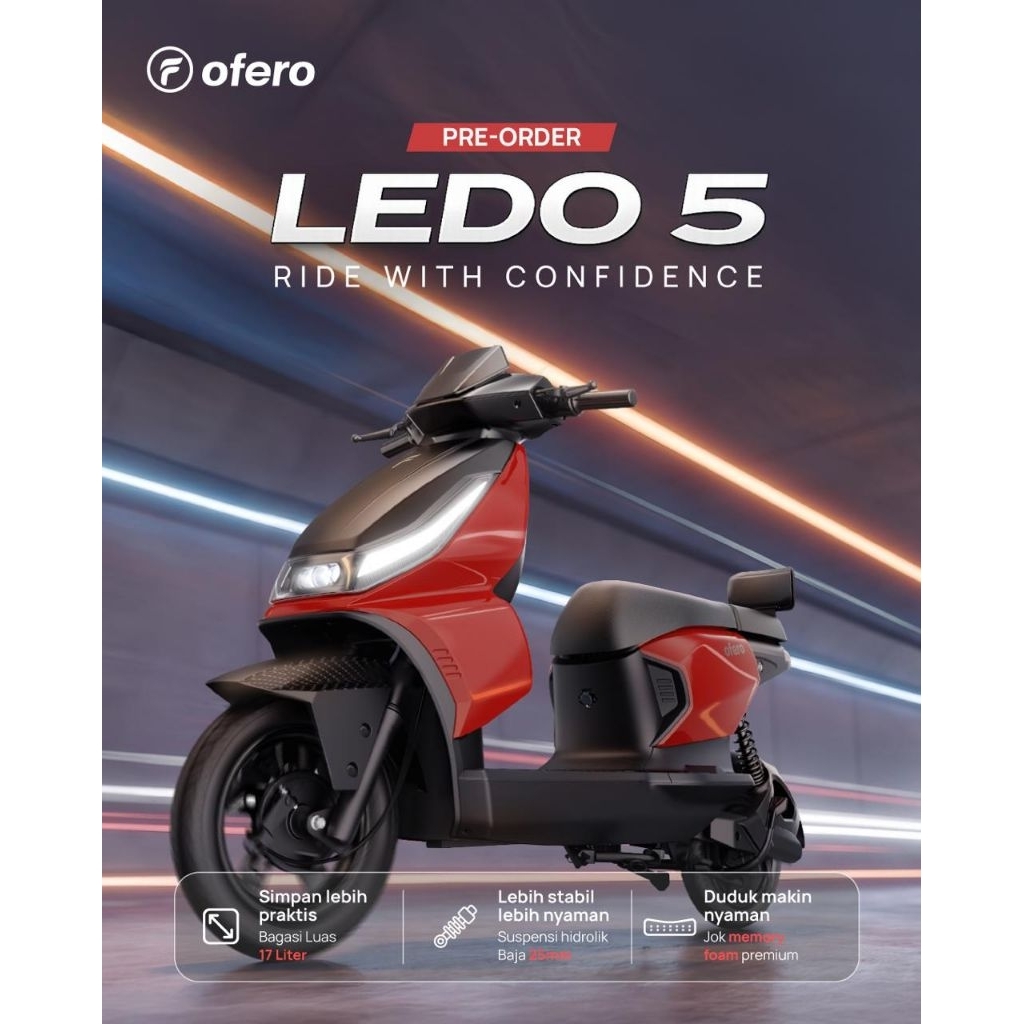 Jual OFERO LEDO 5 Murah - Ar-Rahman E-Bike Bondowoso