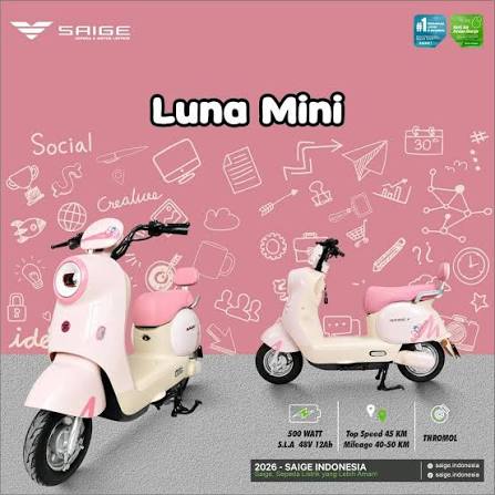 Jual SAIGE LUNA MINI Murah - Ar-Rahman E-Bike Bondowoso