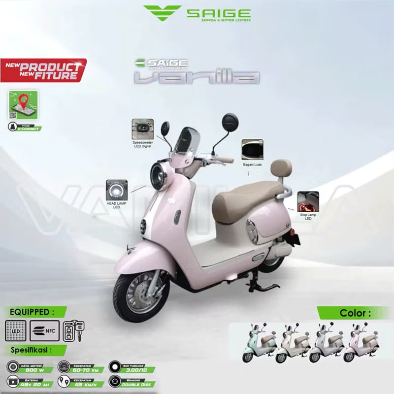 Jual SAIGE VANILLA Murah - Ar-Rahman E-Bike Bondowoso