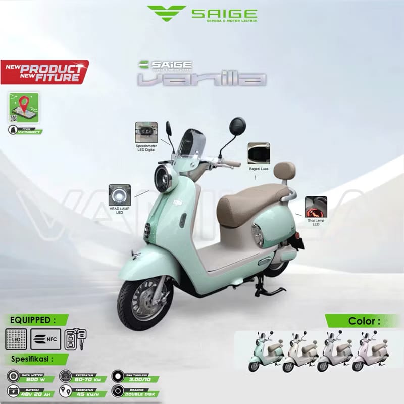 Jual SAIGE VANILLA Murah - Ar-Rahman E-Bike Bondowoso
