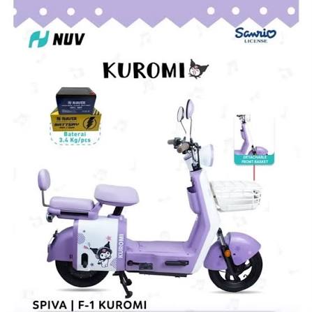 Jual NUV SPIVA F1 SERI KUROMI Murah - Ar-Rahman E-Bike Bondowoso