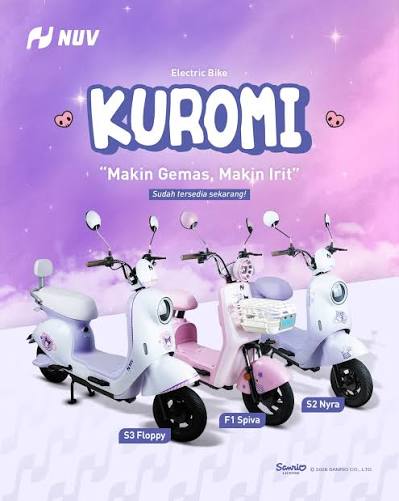 Jual NUV NYRA S2 SERI KUROMI Murah - Ar-Rahman E-Bike Bondowoso